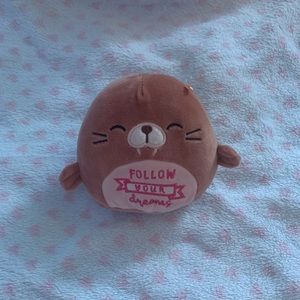 “follow your dreams” squishmallow walrus